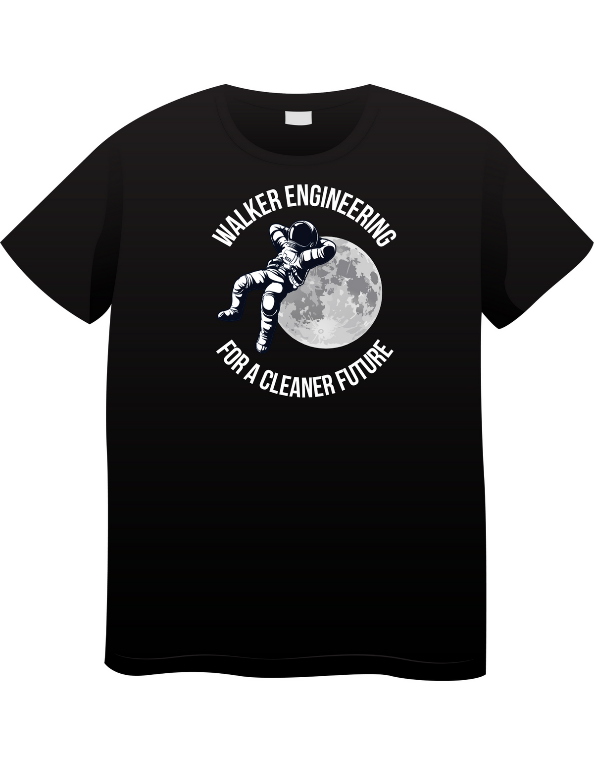 Walker Engineering "Astronaut" Super Heavy Black TShirt — Walker